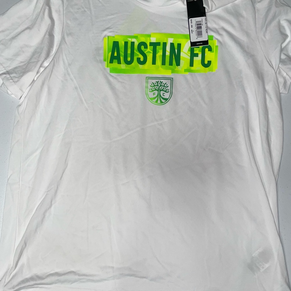 Adidas: Austin FC Soccer Team White Shirt (XL/XLarge)
